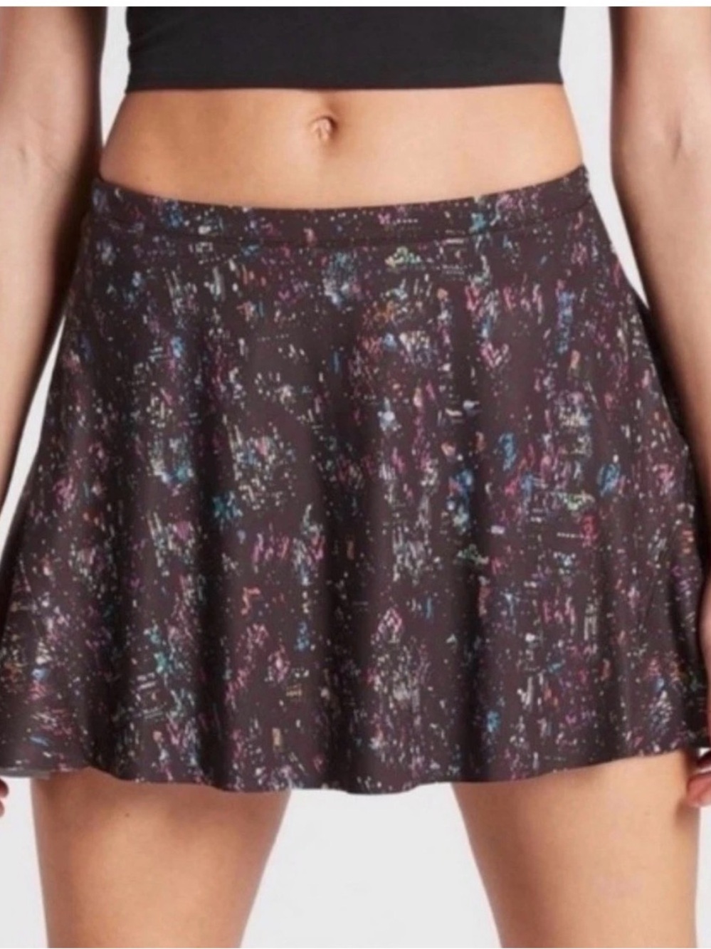 Athleta Match Point Printed Skort in Supersonic City Lights Size Medium